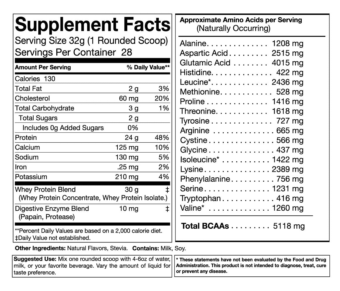 Whey Protein w/ Enzymes